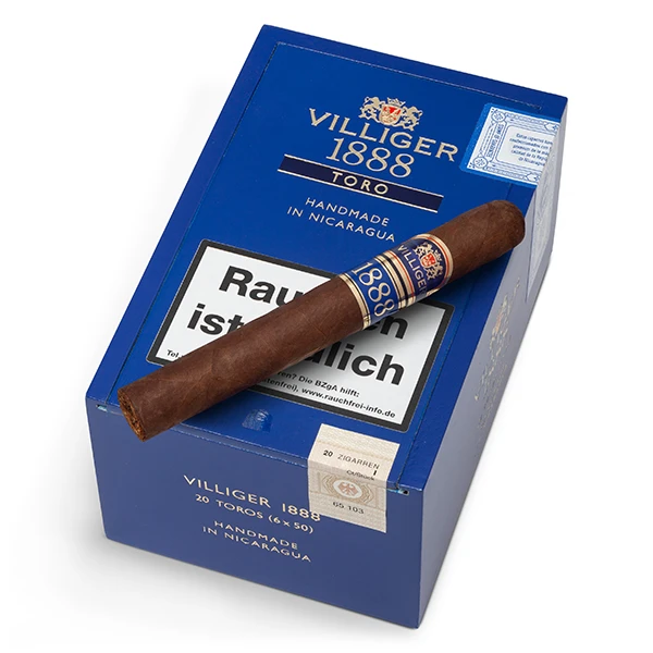 villiger 1888 zigarren nicaragua toro kiste