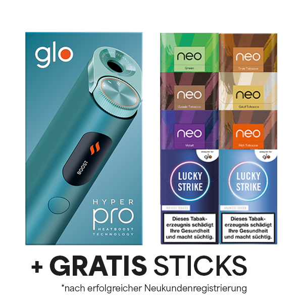 Glo Hyper Pro - Jade Teal + gratis Sticks