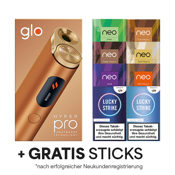 Glo Hyper Pro - Amber Bronze + gratis Sticks