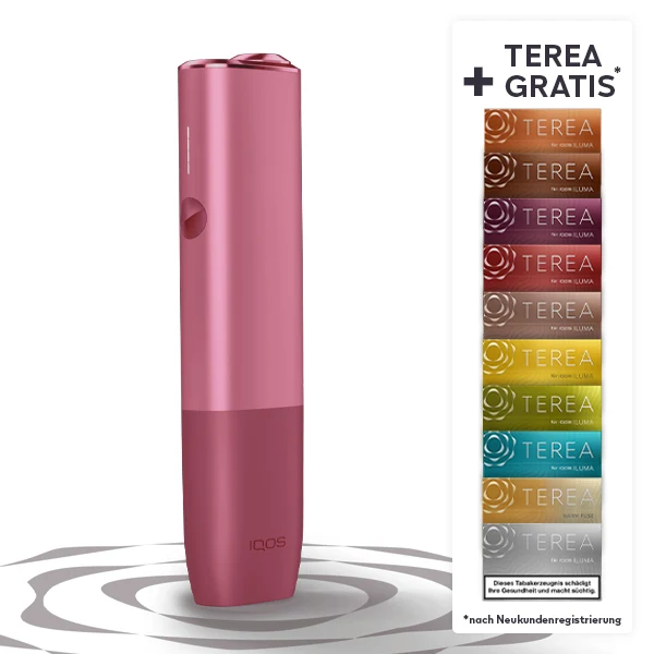 IQOS ILUMA ONE Sunset Red + bis zu 60 TEREA Sticks nach Registrierung* bei IQOS
