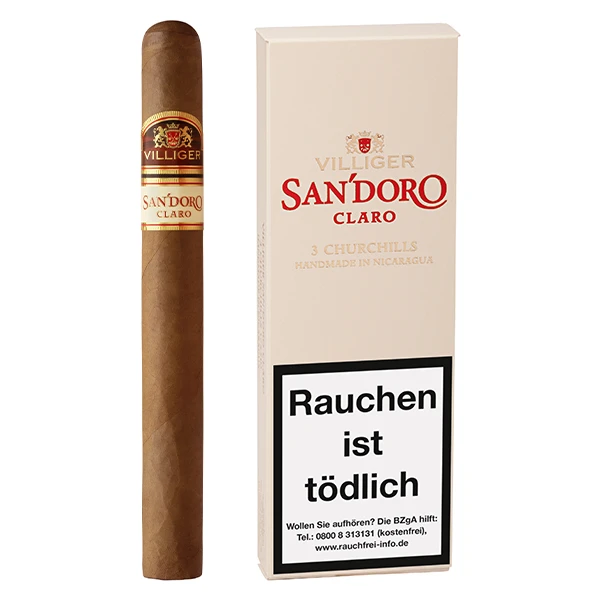 villiger san doro claro zigarren churchill