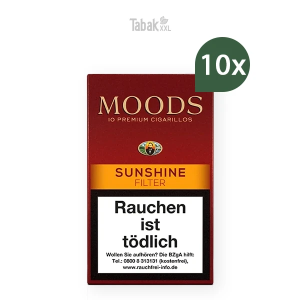 moods zigarillos sunshine s mit filter stange