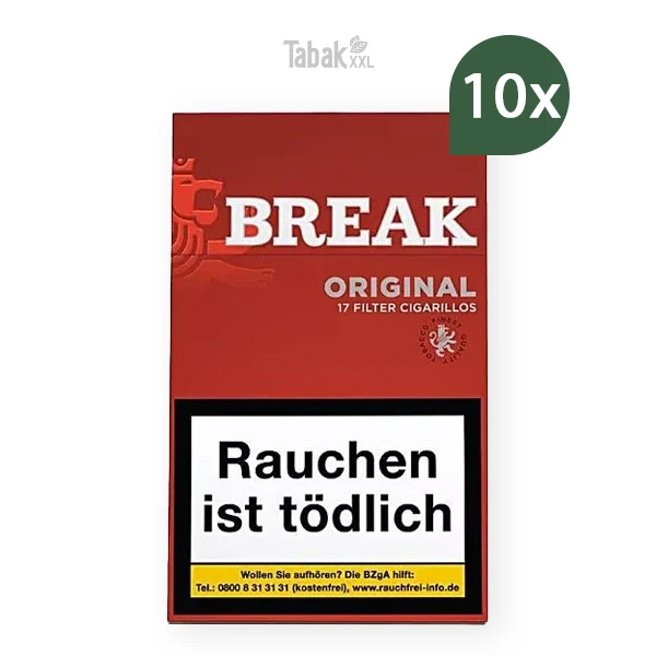 break zigarillos original rot m mit filter stange