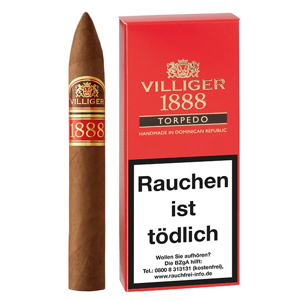 villiger 1888 zigarren dominican republik torpedo
