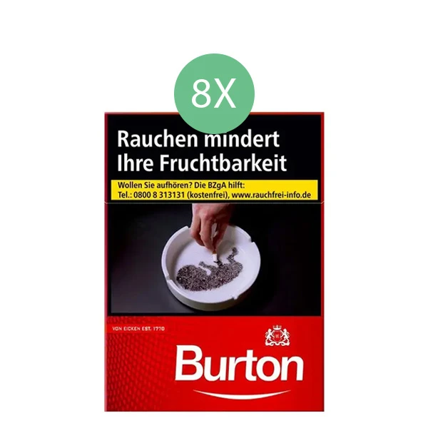 Burton Zigaretten Original Rot XL Stange