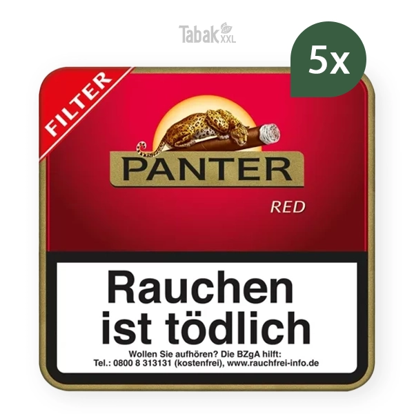 panter zigarillos red m vanille mit filter stange