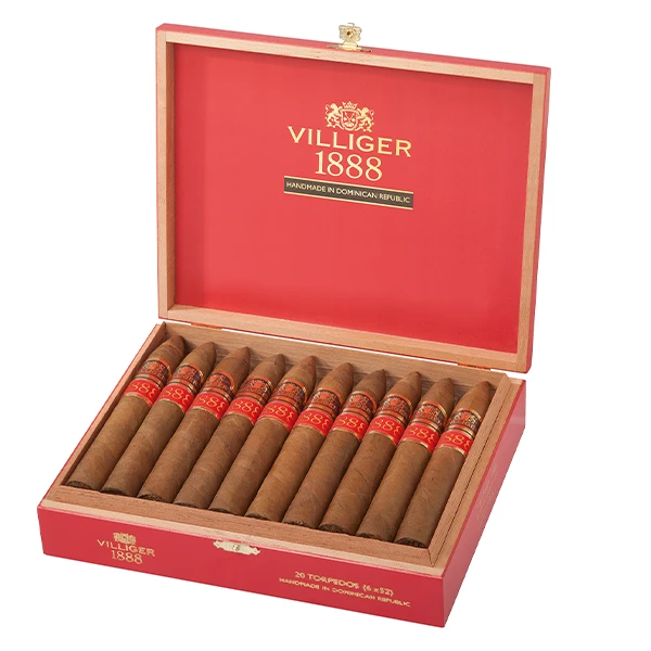 villiger 1888 zigarren dominican republik torpedo kiste